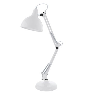 BORGILLIO - Lampada da tavolo - E27 1X40W - Struttura in acciaio / fin
