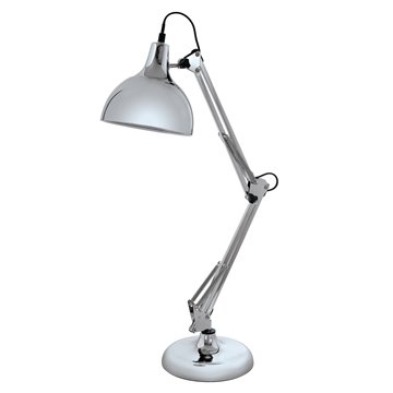 BORGILLIO - Lampada da tavolo - E27 1X40W - Struttura in acciaio / fin
