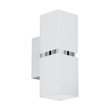 PASSA - Applique - GU10-LED 2X3W inclusa - Struttura in acciaio / fini