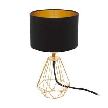 CARLTON 2 - Lampada da tavolo - E14 1X60W - Struttura in acciaio / fin