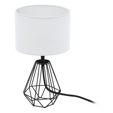 CARLTON 2 - Lampada da tavolo - E14 1X60W - Struttura in acciaio / fin