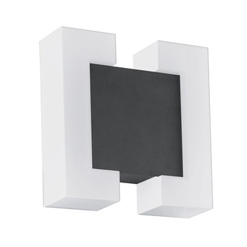SITIA - Applique - LED 2X4,8W 3000K 1100Lm inclusa - Struttura in acci