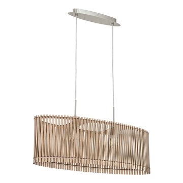 SENDERO - Sospensione - E27 2X60W - Struttura in acciaio / finitura ni