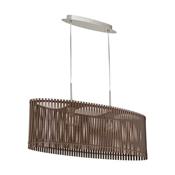 SENDERO - Sospensione - E27 2X60W - Struttura in acciaio / finitura ni