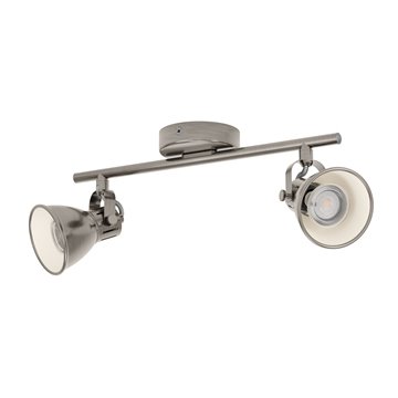 SERAS - Faretti - GU10-LED 2X3W inclusa - Struttura in acciaio / finit