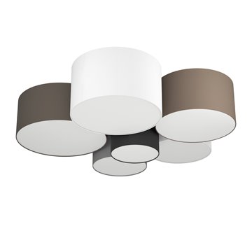 PASTORE - Plafone - E27 6X40W - Struttura in acciaio / finitura bianco