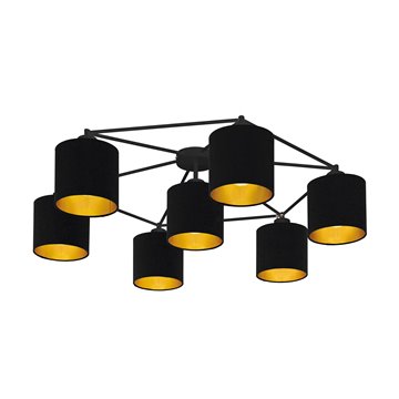 STAITI - Plafone - E27 7X40W - Struttura in acciaio / finitura nero D