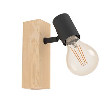 TOWNSHEND 3 - Faretti - E27-LED 1X10W - Struttura in legno, acciaio / 