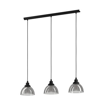 BELESER - Sospensione - E27 3X60W - Struttura in acciaio / finitura ne