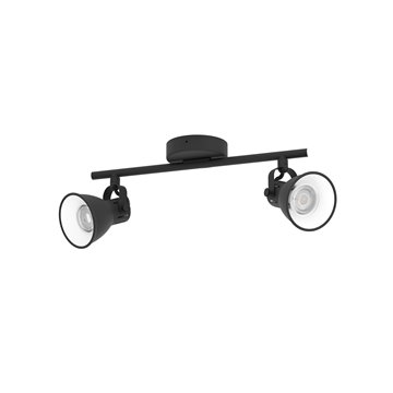 SERAS 2 - Faretti - GU10-LED 2X3W inclusa - Struttura in acciaio / fin
