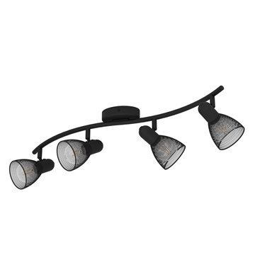 CAROVIGNO - Faretti - E14 4X40W - Struttura in acciaio / finitura nero