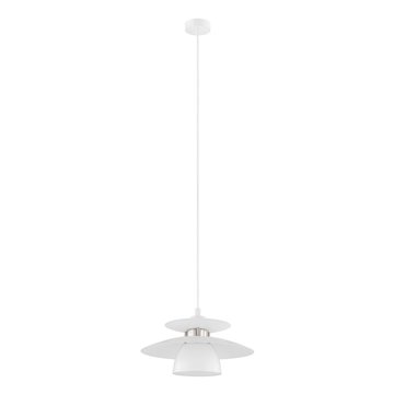 BRENDA - Sospensione - E27 1X40W - Struttura in acciaio / finitura bia