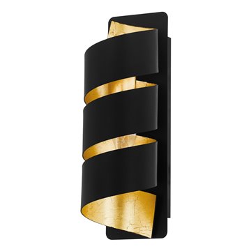 ELIZONDO - Applique - E14 1X40W - Struttura in acciaio / finitura nero