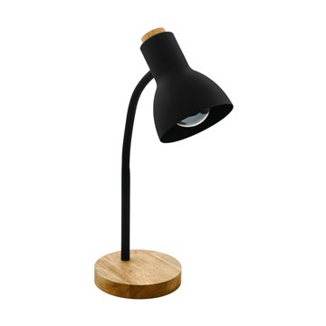 VERADAL - Lampada da tavolo - E27 1X40W - Struttura in legno, plastica
