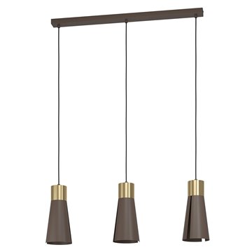 LOSALOMAS - Sospensione - GU10-LED 3X4,5W inclusa - Struttura in accia