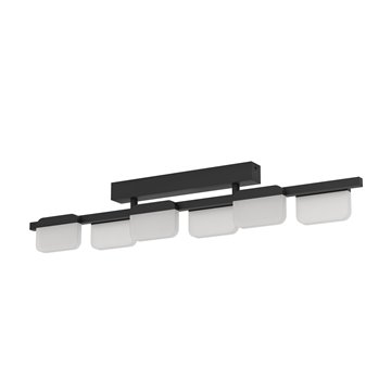 ERVIDEL - Plafone - LED 6X4,5W 3000K 2880Lm inclusa - Struttura in acc