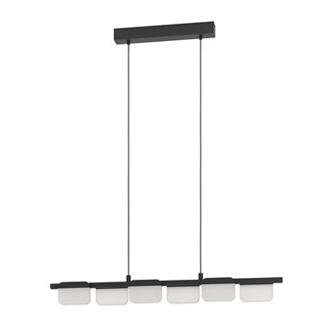 ERVIDEL - Sospensione - LED 6X4,5W 3000K 2880Lm inclusa - Struttura in