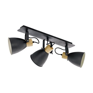 COSWARTH - Faretti - E27 3X40W - Struttura in metallo e legno / finitu