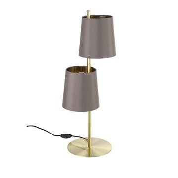 ALMEIDA 2 - Lampada da tavolo - E27 2X40W - Struttura in acciaio / fin