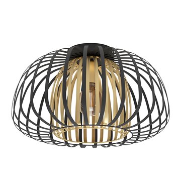 ENCINITOS - Plafone - E27 1X40W - Struttura in acciaio / finitura nero