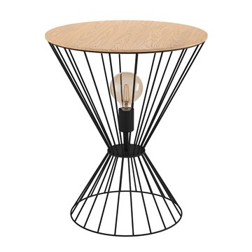 DESIERTO - D01 - E27 1X40W - Struttura in metallo e legno / finitura n