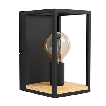 LIBERTAD - Applique - E27 1X40W - Struttura in metallo e legno / finit
