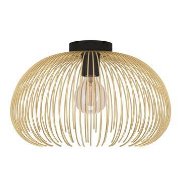 VENEZUELA - Plafone - E27 1X40W - Struttura in acciaio / finitura nero