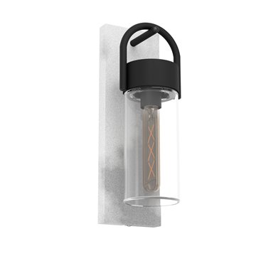 CARRARO - Applique - E27 1X28W - Struttura in acciaio / finitura grigi