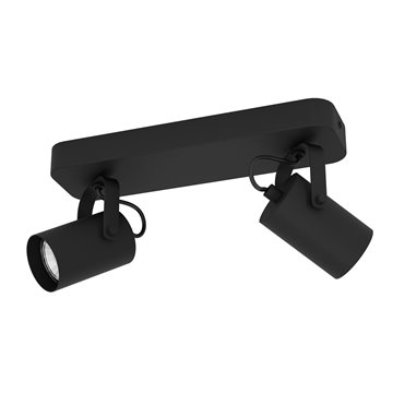 SOREGO - Faretti - GU10-LED 2X3W inclusa - Struttura in acciaio / fini