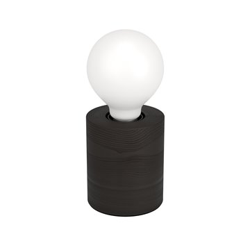 TURIALDO 1 - Lampada da tavolo - E27 1X28W - Struttura in legno, accia