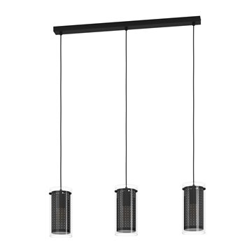 PINTO TEXTIL 1 - Sospensione - E27-LED 3X10W - Struttura in acciaio / 