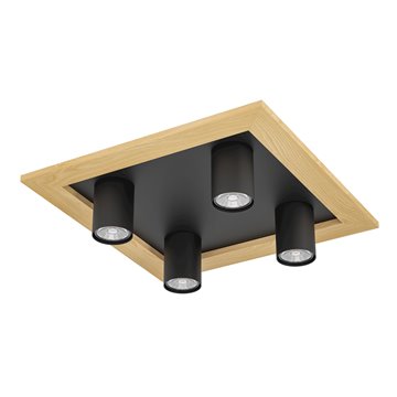 VALCASOTTO 1 - Plafone - GU10-LED 4X4,5W inclusa - Struttura in metall