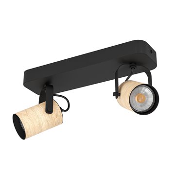 CAYUCA - Faretti - GU10-LED 2X3W inclusa - Struttura in acciaio / fini