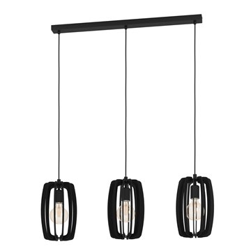 BAJAZZARA - Sospensione - E27 3X40W - Struttura in acciaio / finitura 