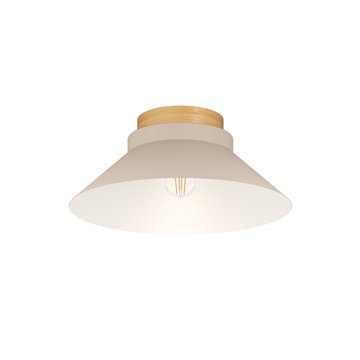 MOHARRAS - Plafone - E27 1X40W - Struttura in legno / finitura marrone