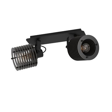 SEGOVIA - Faretti - E27 2X40W - Struttura in acciaio / finitura nero 