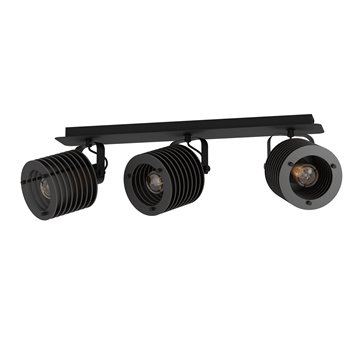 SEGOVIA - Faretti - E27 3X40W - Struttura in acciaio / finitura nero 