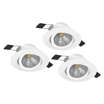 SALICETO Illuminazione da incasso LED 3X6W 2700K 1350Lm inclusa Strutt