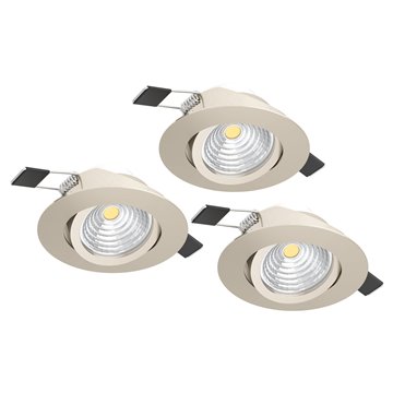 SALICETO Illuminazione da incasso LED 3X6W 2700K 1350Lm inclusa Strutt