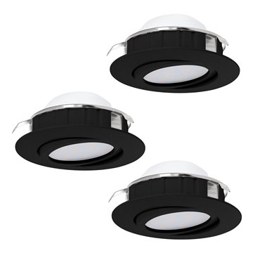 PINEDA Illuminazione da incasso LED 3X5,5W 3000K 1080Lm inclusa Strutt