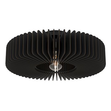 PALOMBAIA - Plafone - E27 1X40W - Struttura in acciaio / finitura nero