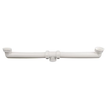 Scarico per lavello doppio DN40x6/4'