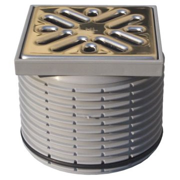 Portagriglia d 110mm/100x100mm con griglia inox 94x94 mm