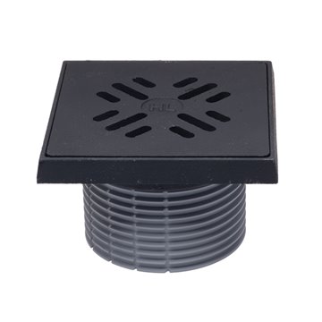 Portagriglia d 110mm, telaio/griglia in ghisa 150x150/137x137mm, antiodore "Primus"