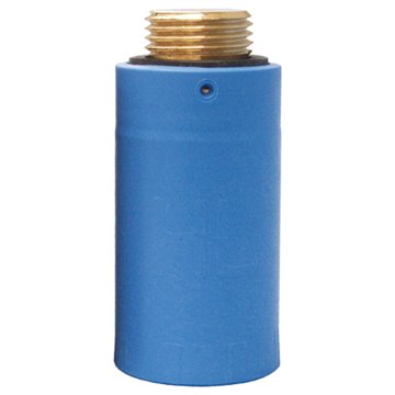 Tappo di prova con filettatura in ottone R 1/2 ", blu.
