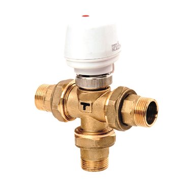 Valvola di zona a pistone con attuatore 3 vie per il controllo precis