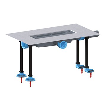 Corpo di scarico In Floor, orizzontale, DN40