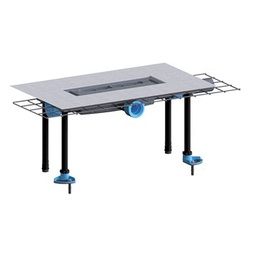 Corpo di scarico In Floor Duo, orizzontale, piatto, 2x DN40