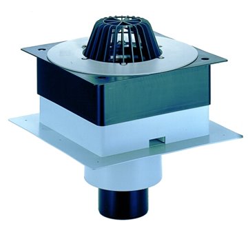 Scarico terrazzi DrainBox DN110 con collare in PVC