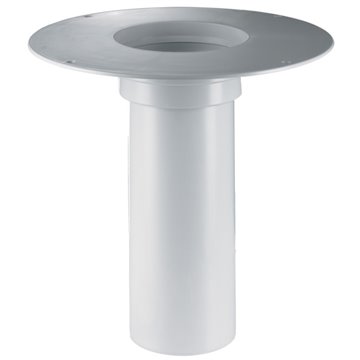 Prolunga 345mm/d 125mm con collare in PVC